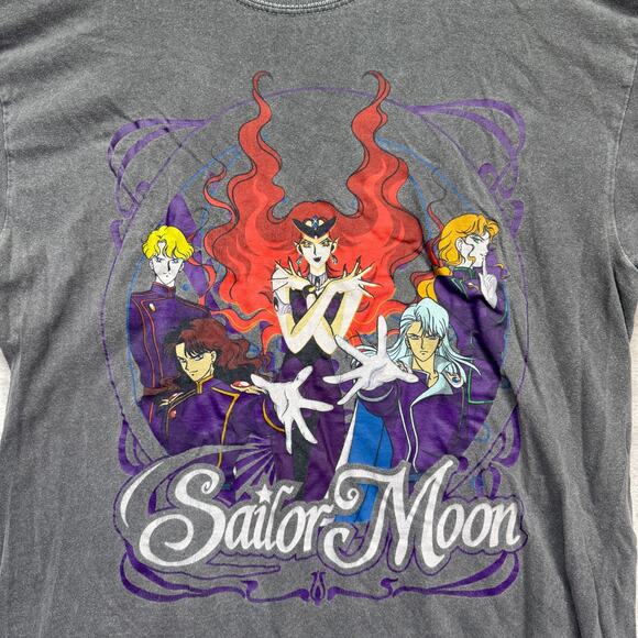 Sailor Moon Vintage T-Shirt Rare Design Anime Character Big Print Size M From JP - Picture 3 of 4